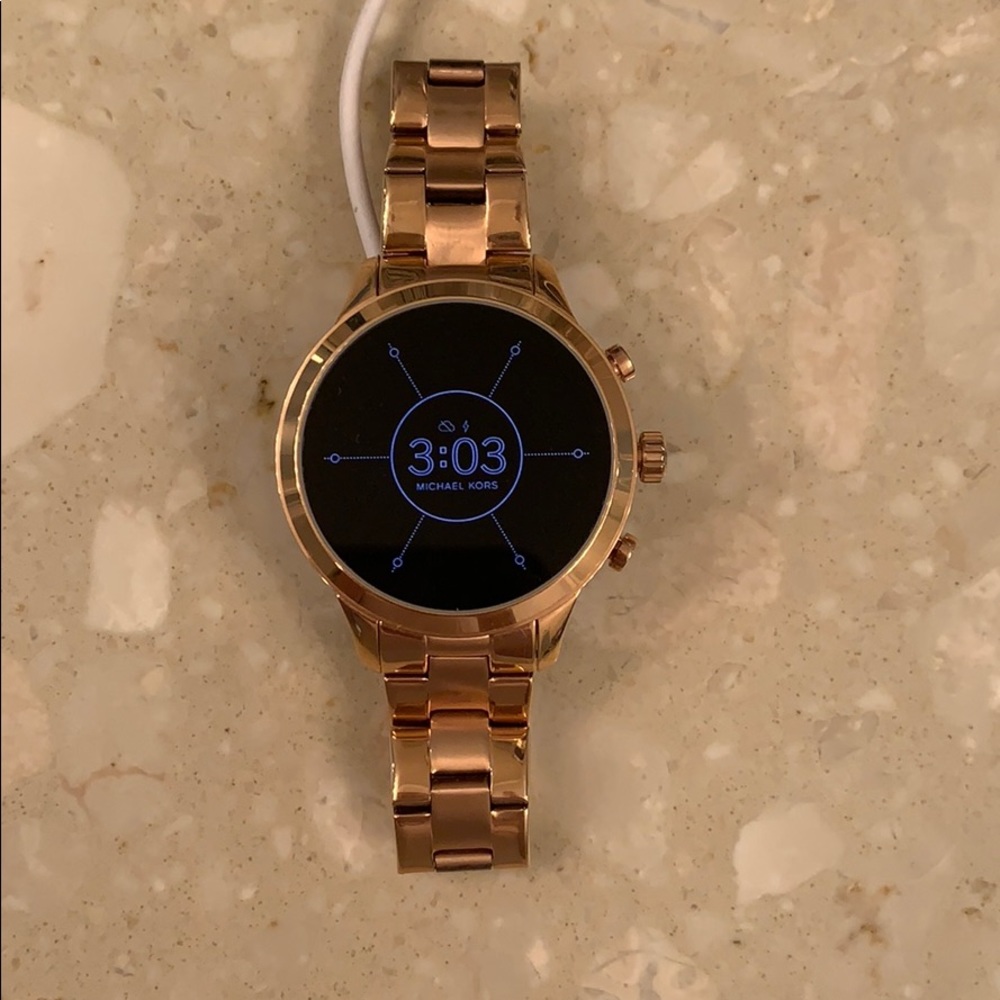 Michael Kors smart watch rose gold